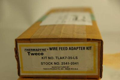 New 2 - tweco TLAK7-35-ls wire feed adapter kit