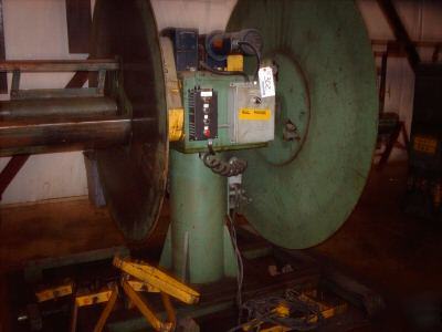 6,000 lb colt double end powered coil reel uncoiler 24