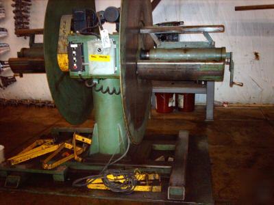 6,000 lb colt double end powered coil reel uncoiler 24