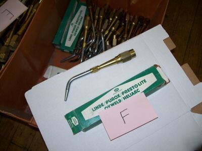 Huge lot oxweld acetylene welding heads tips extenstion