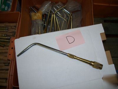 Huge lot oxweld acetylene welding heads tips extenstion