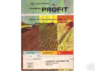 Massey ferguson farm corn lundquist implement 1965