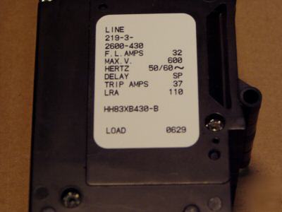 New carrier circuit breaker HH83XB430-b --- in the box