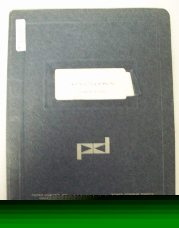 Power designs 5005R TW5005 instruction manual - $5 ship