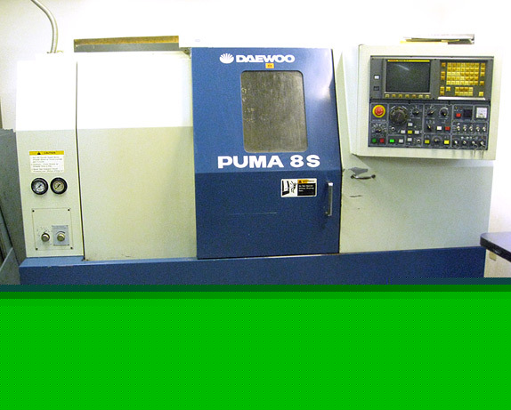 1995 daewoo puma 8S cnc turning center lathe