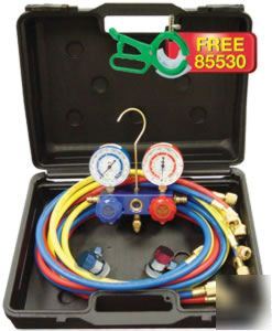 Mastercool dual 134A / R12 aluminum gauge set 98661 