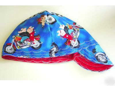New hogs & harlees mtrcycle welding hat 7 3/4