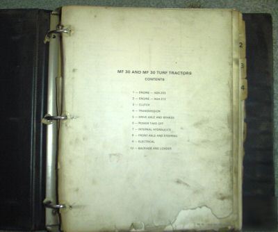 Massey ferguson 30 wheel tractor service repair manual