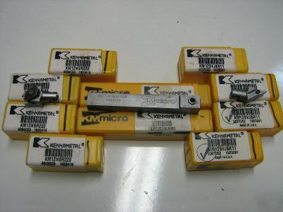 2-km kennametal tool holders w/ 8 interchangeable heads
