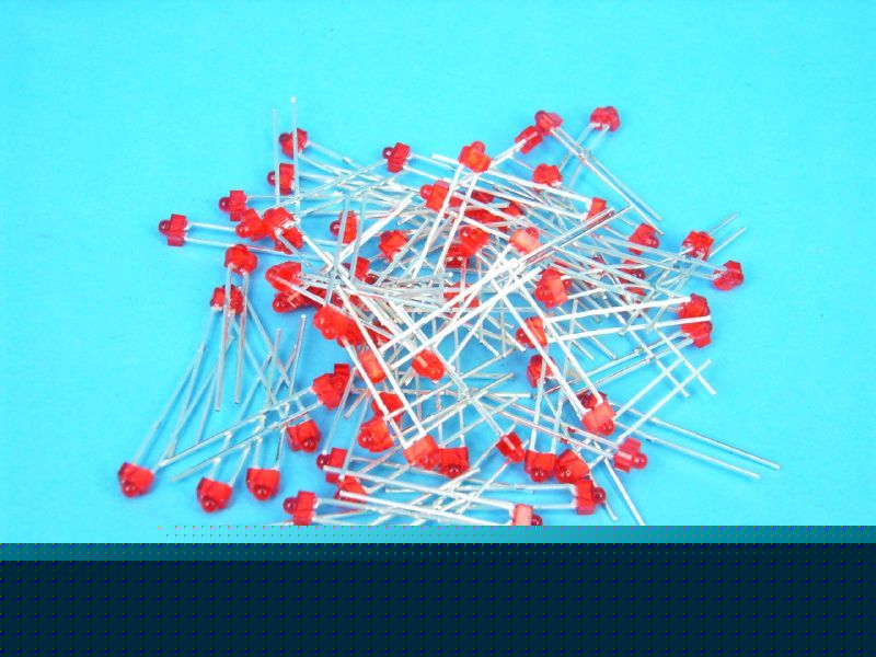50PCS 1.8MM red diffused leds tower leds