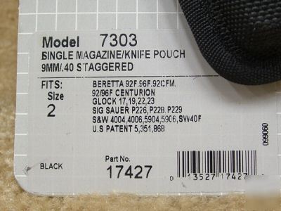 Bianchi accumold 7303 size 2 magazine/knife pouch 