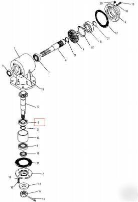 Bush hog bearing 6208/flex p/n 70256 oem