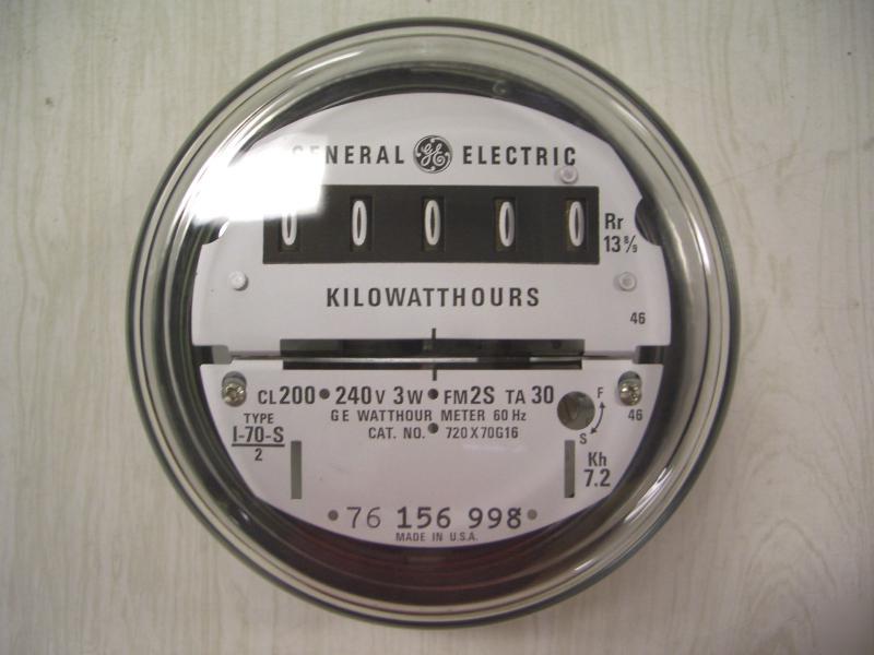 240 volt ge electric watthour meter *3 yr warranty *