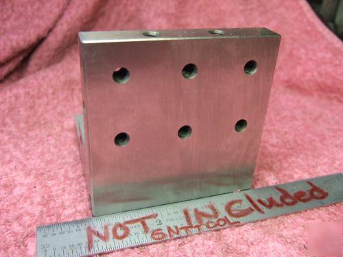 Angle plate toolmaker machinist ground hard steps mint
