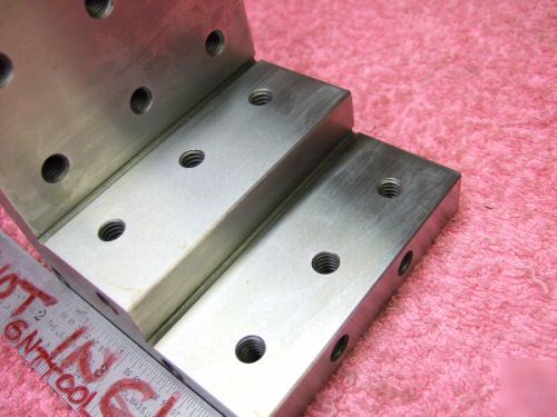 Angle plate toolmaker machinist ground hard steps mint