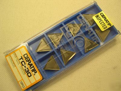 New 10 ea. ceratip inserts tpgr 322L grade TC30