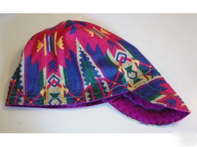 New sante fe western print welding hat 7 3/4