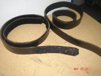 2 (two) dutyman police duty belt s - size l & xl 1.5