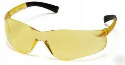 3 pyramex mini-ztek amber smaller sun & safety glasses