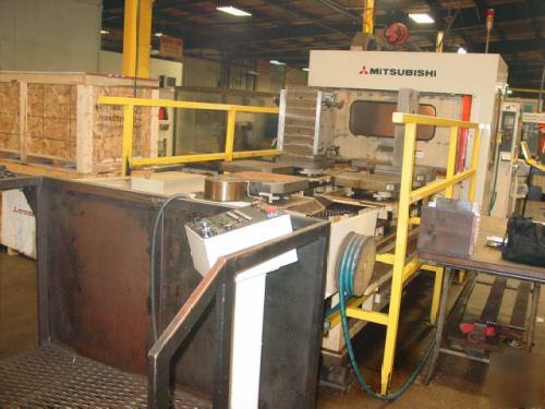 Mitsubishi model m-H5A cnc horizontal machining center