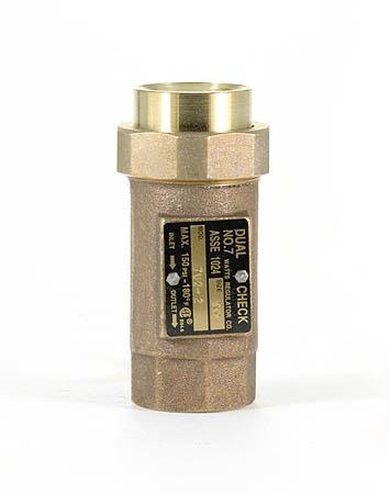 7 3/4 3/4 7U2-2 dual check watts valve/regulator