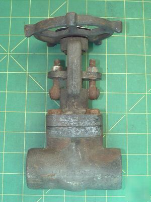 Gate valve forged steel 1975PSI@100 for 1IN thread pipe
