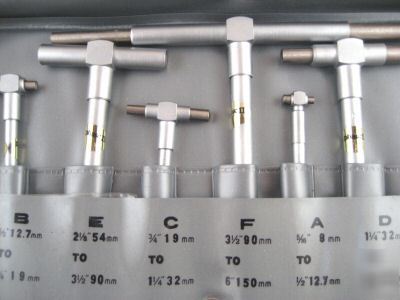 Telescoping gages 6 pcs. set 5/16 to 6 inches
