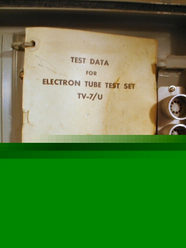 Vintage '53 tv 7/u hickok electron tube tester & book