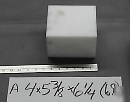 Acetal delrin virgin white 4 X5.375 X6.25