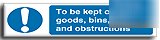 Kept clear goods/bins/rubb.-s.rigid-300X75(ma-085-rj)