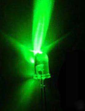 10 x 5MM ultra bright green led - led model kit