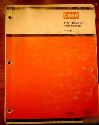 J.i. case 1490 tractor parts catalog manual book