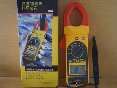 New fluke 316 ac/dc clamp meter - free smd tweezer