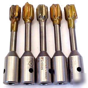 New lot of 5 hss reamers ~ .4680 diameter ~ 
