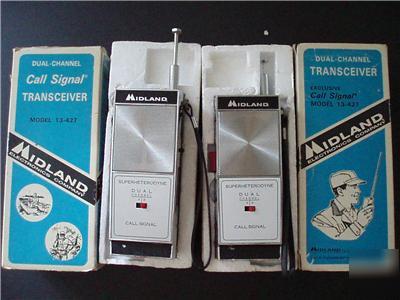 Vintage midland call signal walkie talkie model 13-427