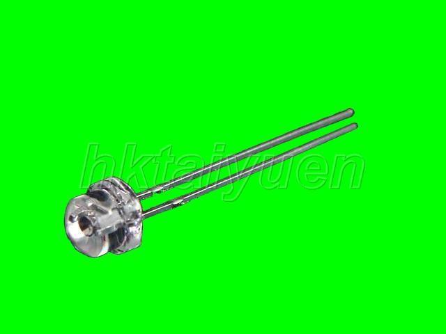 50X green 5MM wide angle straw hat led free resistors