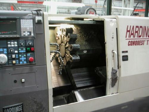 Hardinge conquest t-51 big bore cnc lathe