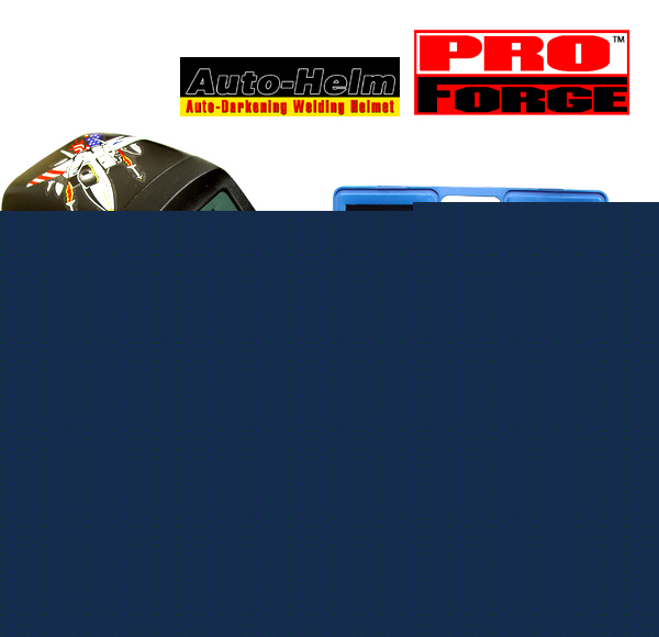 Proforge 3PC combo welding cutting outfit helmet gloves