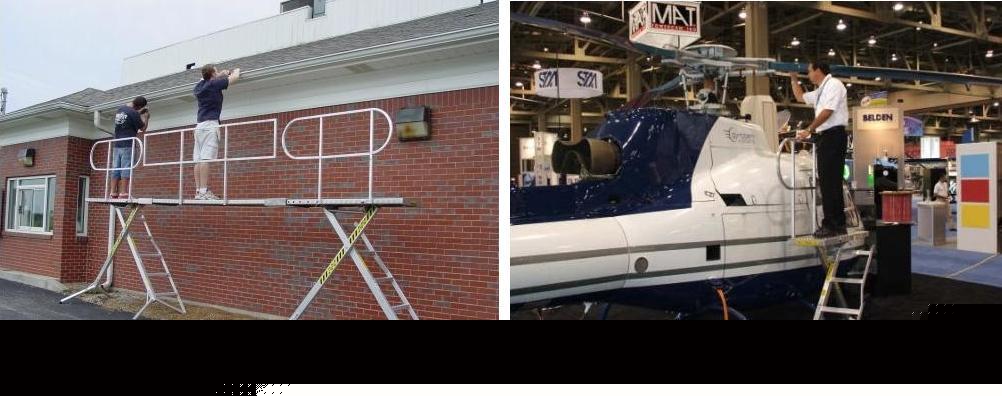 Safetec portable platform ladder scaffolding 4 step 12