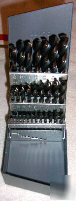 New 1/16-1/2 inch huot drill index set & osborn drills