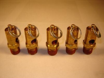 New brand 5 pack safety valves 1/4