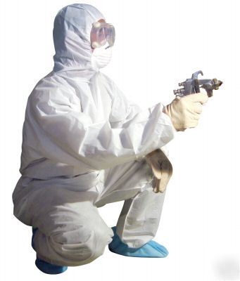 25 3XL certified polytex disposable breathable coverall