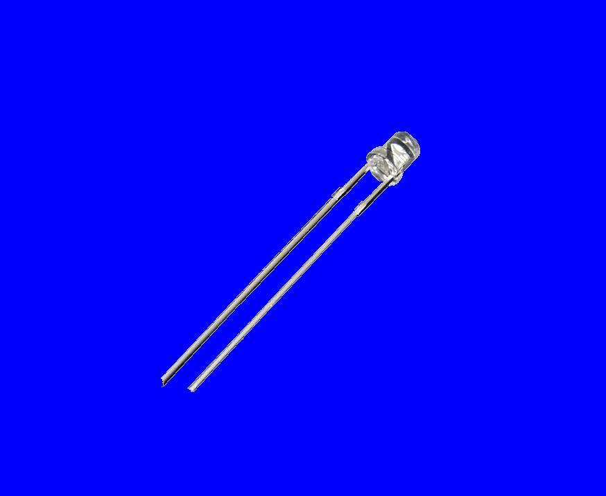 40X blue 3MM wide angle flat top led free resistors