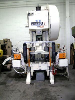 75 ton, minster, o.b.i. flywheel, single crank, press