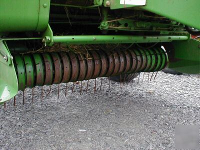 John deere 457 round baler sileage special netwrap wide