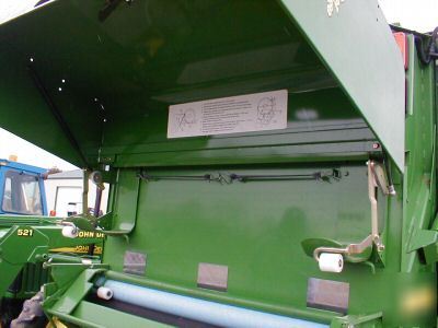 John deere 457 round baler sileage special netwrap wide