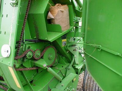John deere 457 round baler sileage special netwrap wide