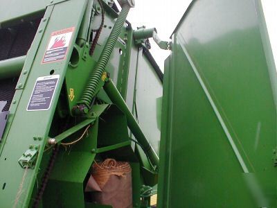 John deere 457 round baler sileage special netwrap wide