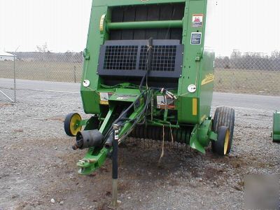 John deere 457 round baler sileage special netwrap wide