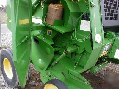 John deere 457 round baler sileage special netwrap wide